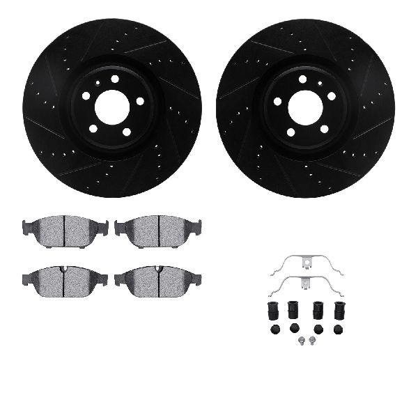 2012-2013 Audi A6 Quattro Disc Brake Kit - Front (Dynamic Friction)