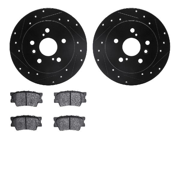 2007-2012 Lexus ES350 Disc Brake Kit - Rear (Dynamic Friction)