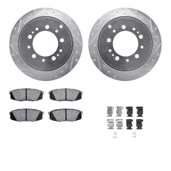 2008-2022 Toyota Sequoia Disc Brake Kit - Rear (Dynamic Friction)
