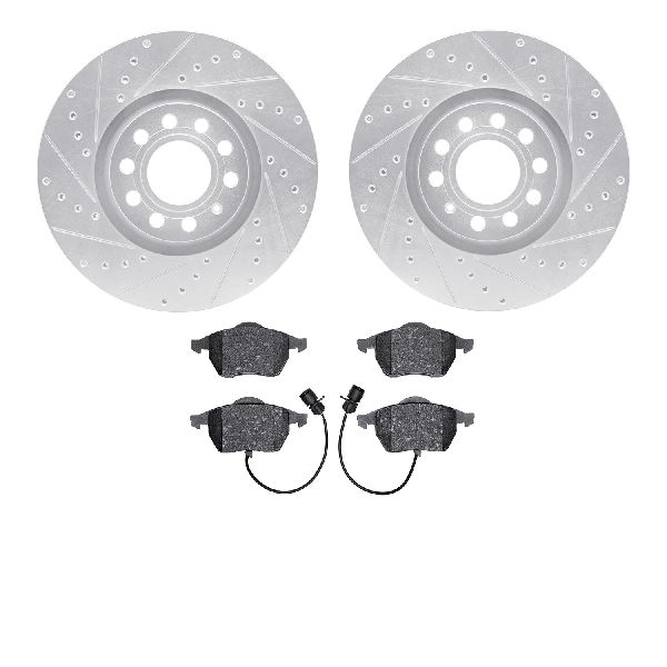 1997-2000 Audi A8 Disc Brake Kit - Front (Dynamic Friction)