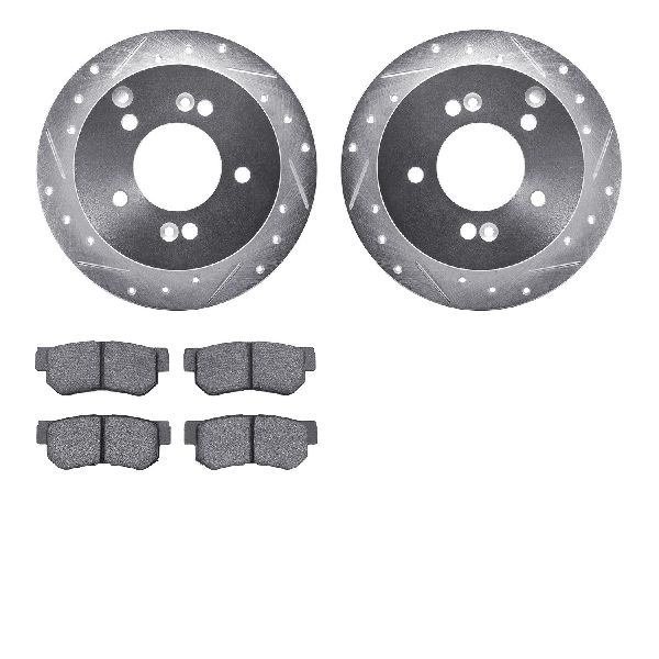 2005-2009 Hyundai Tucson Disc Brake Kit - Rear (Dynamic Friction)