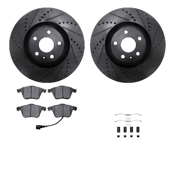 2008-2009 Audi TT Quattro Disc Brake Kit - Front (Dynamic Friction)