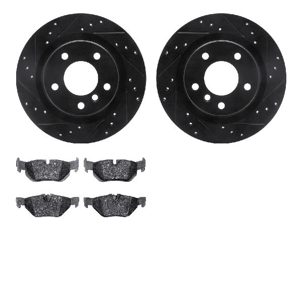 2007-2013 BMW 328i Disc Brake Kit - Rear (Dynamic Friction)