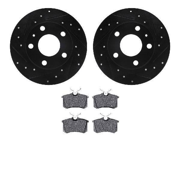 2002-2006 Audi A4 Disc Brake Kit - Rear (Dynamic Friction)