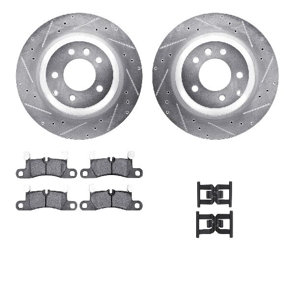 2011-2014 Porsche Cayenne Disc Brake Kit - Rear (Dynamic Friction)