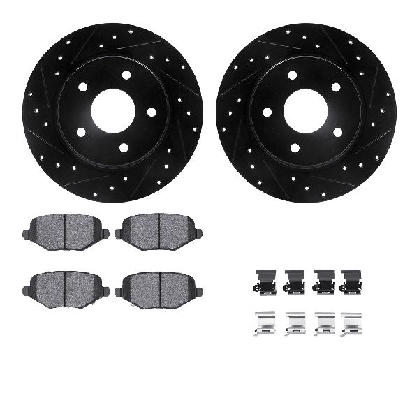 2012-2016 Chrysler Town &amp; Country Disc Brake Kit - Rear (Dynamic Friction)