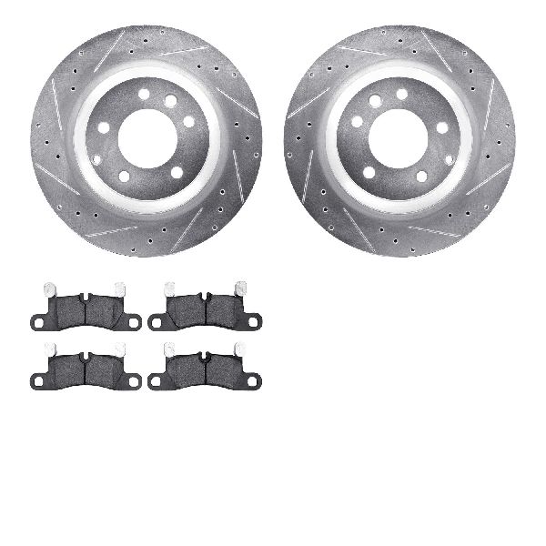 2015-2018 Porsche Cayenne Disc Brake Kit - Rear (Dynamic Friction)