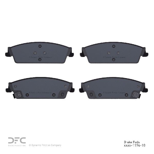 2007-2020 Chevrolet Tahoe Disc Brake Pad Set - Rear (Dynamic Friction)