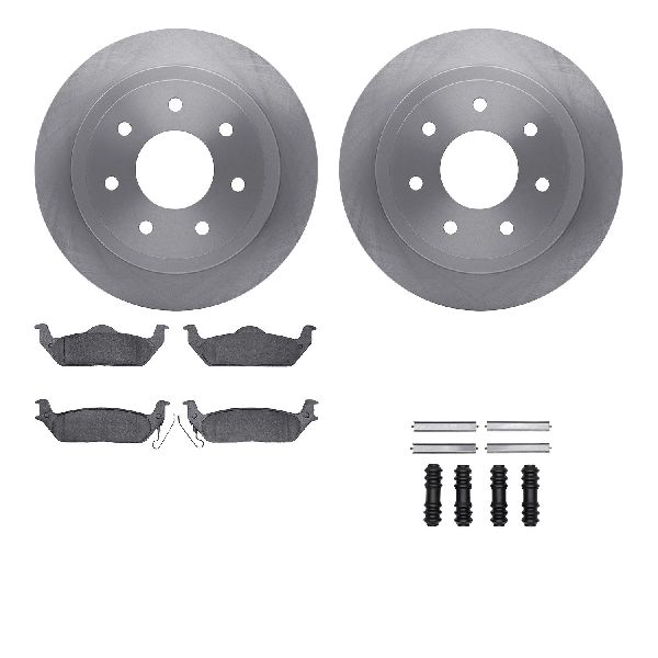2006-2008 Lincoln Mark LT Disc Brake Kit - Rear (Dynamic Friction)