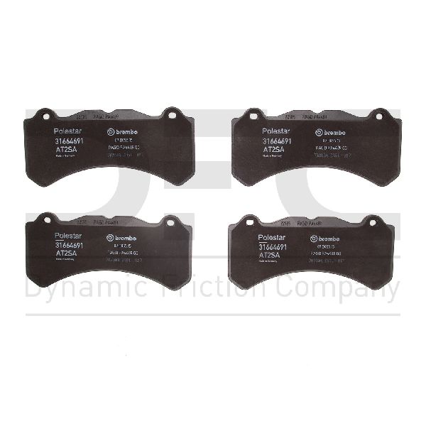 2018-2024 Volvo V60 Disc Brake Pad Set - Front (Dynamic Friction)