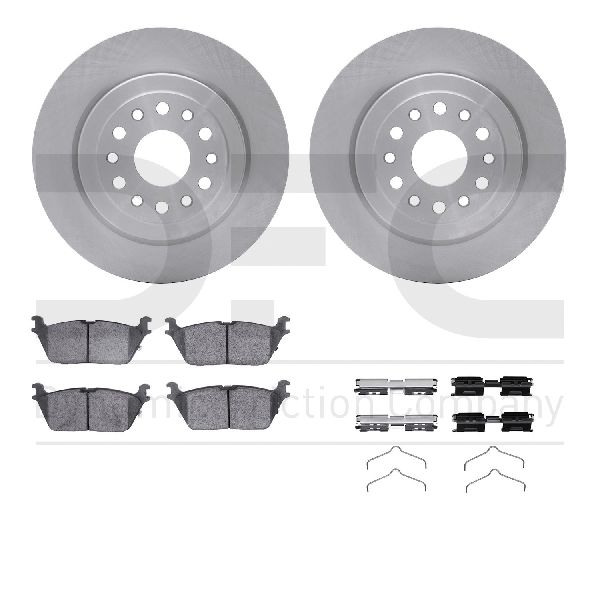 2019-2025 Ram 1500 Disc Brake Kit - Rear (Dynamic Friction)