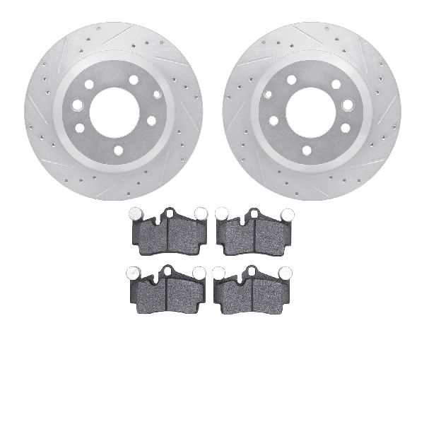 2004-2010 Volkswagen Touareg Disc Brake Kit - Rear (Dynamic Friction)