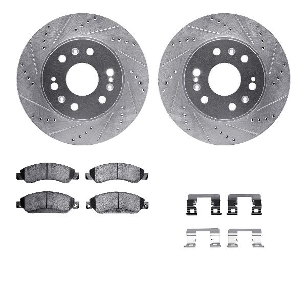 2007-2008 Chevrolet Tahoe Disc Brake Kit - Front (Dynamic Friction)