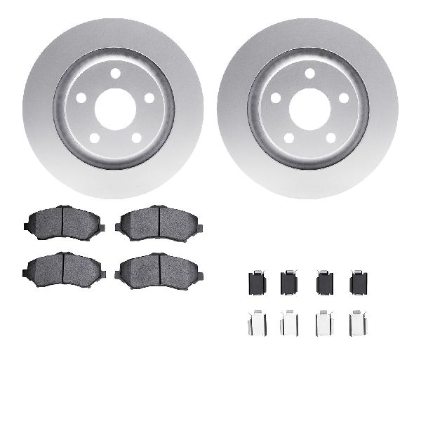 2012-2018 Jeep Wrangler Disc Brake Kit - Front (Dynamic Friction)