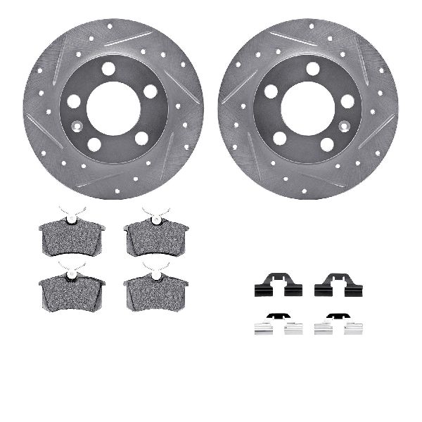 1999-2015 Volkswagen Jetta Disc Brake Kit - Rear (Dynamic Friction)