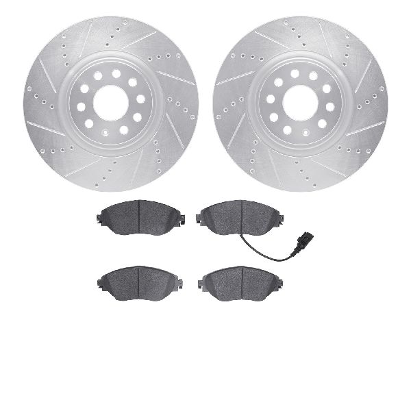 2012-2016 Volkswagen CC Disc Brake Kit - Front (Dynamic Friction)