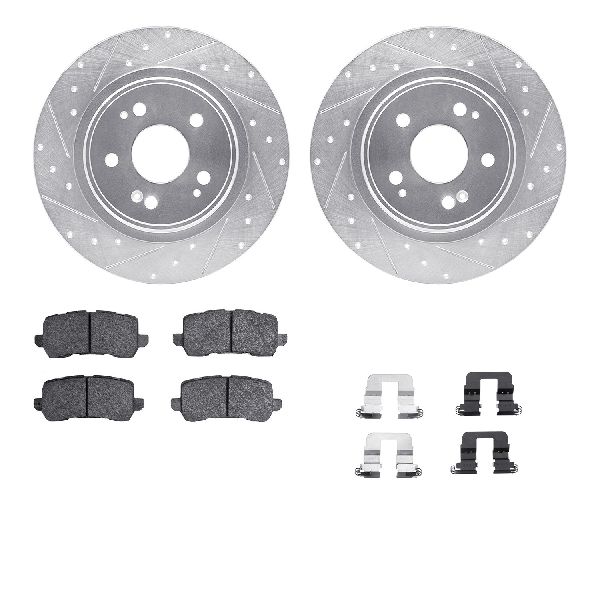 2017-2020 Acura MDX Disc Brake Kit - Rear (Dynamic Friction)