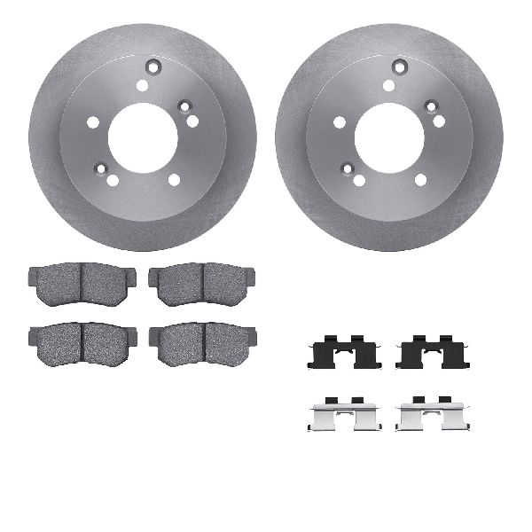 2005-2009 Hyundai Tucson Disc Brake Kit - Rear (Dynamic Friction)