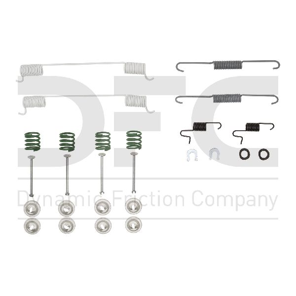 1998-2004 Nissan Frontier Drum Brake Hardware Kit - Rear (Dynamic Friction)
