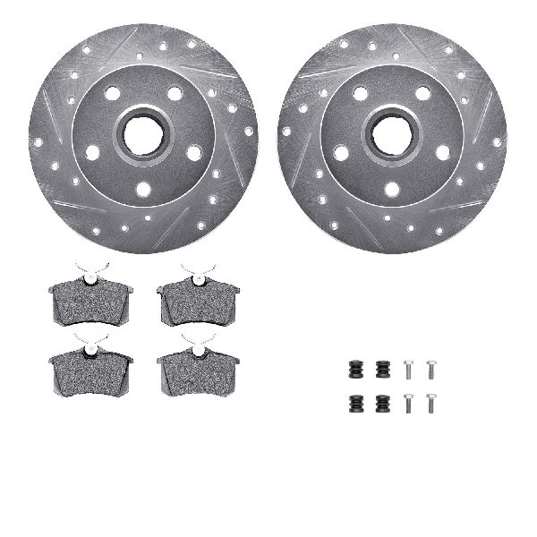 1994-1998 Volkswagen Jetta Disc Brake Kit - Rear (Dynamic Friction)