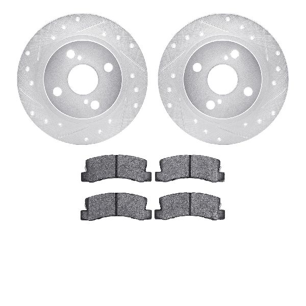 1990-1992 Geo Prizm Disc Brake Kit - Rear (Dynamic Friction)