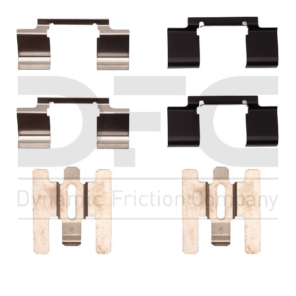 1997-1998 Volvo S90 Disc Brake Hardware Kit - Front (Dynamic Friction)