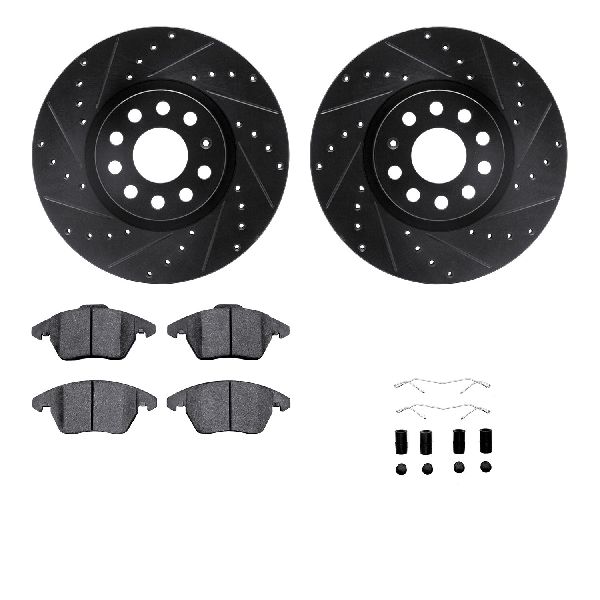 2012-2018 Volkswagen Jetta Disc Brake Kit - Front (Dynamic Friction)