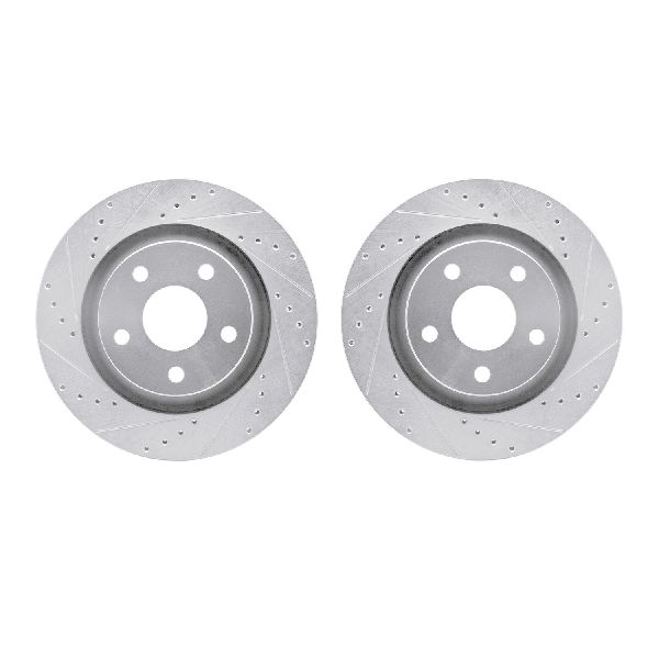 2012-2018 Jeep Wrangler Disc Brake Rotor Set - Front (Dynamic Friction)