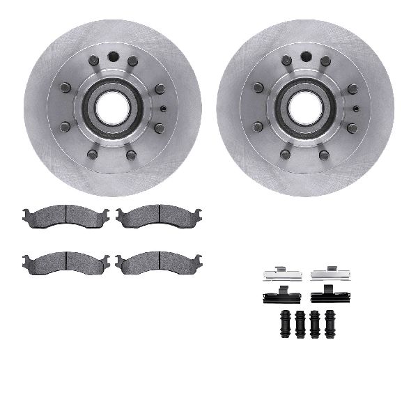1995-2000 Ford E-350 Econoline Disc Brake Kit - Front (Dynamic Friction)