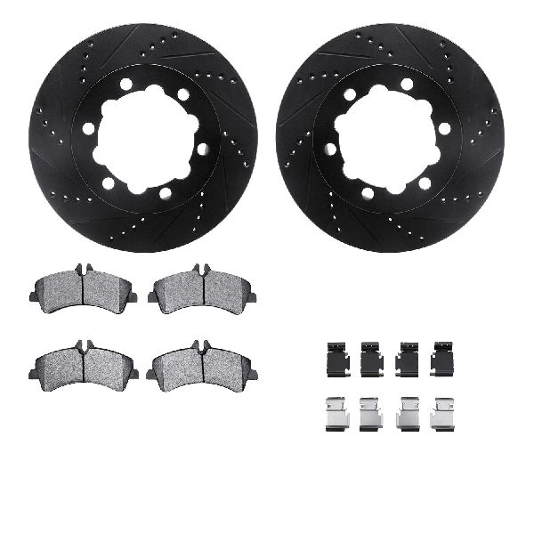 2010-2018 Mercedes-Benz Sprinter 3500 Disc Brake Kit - Rear (Dynamic Friction)