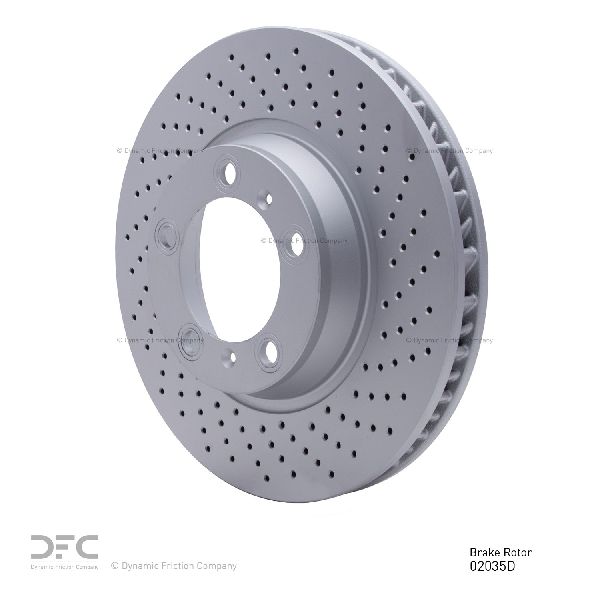 1999-2023 Porsche 911 Disc Brake Rotor - Front Right (Dynamic Friction)