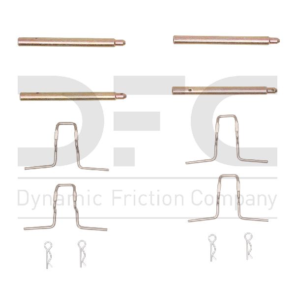 1988-1991 Mercedes-Benz 300SE Disc Brake Hardware Kit - Rear (Dynamic Friction)