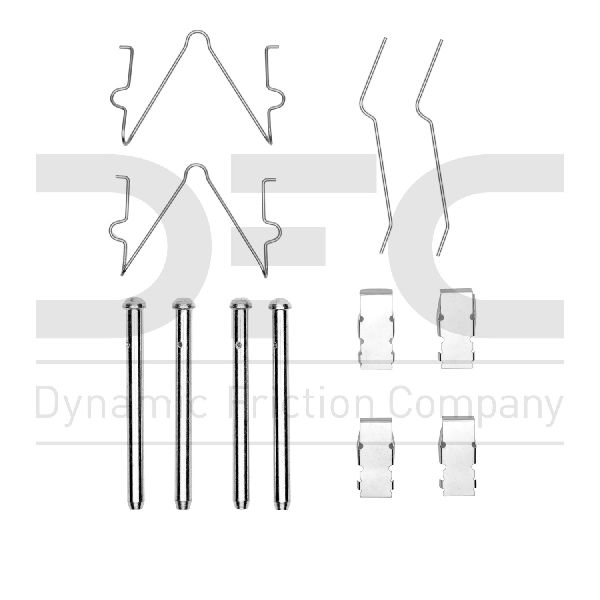 1988-1993 Ford Festiva Disc Brake Hardware Kit - Front (Dynamic Friction)