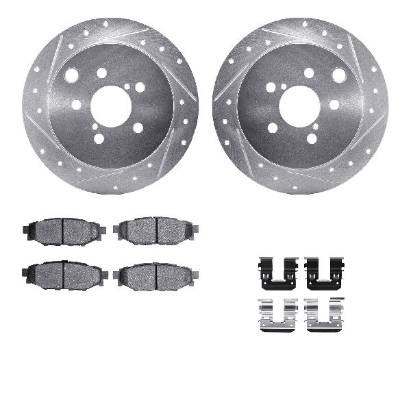 2012-2023 Subaru Impreza Disc Brake Kit - Rear (Dynamic Friction)