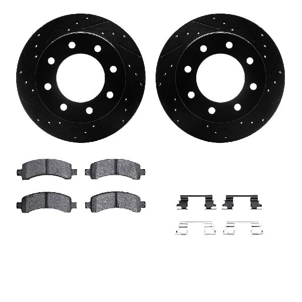 2005-2017 GMC Savana 3500 Disc Brake Kit - Rear (Dynamic Friction)