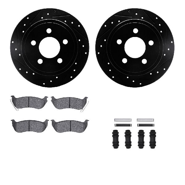 2003-2006 Jeep Wrangler Disc Brake Kit - Rear (Dynamic Friction)
