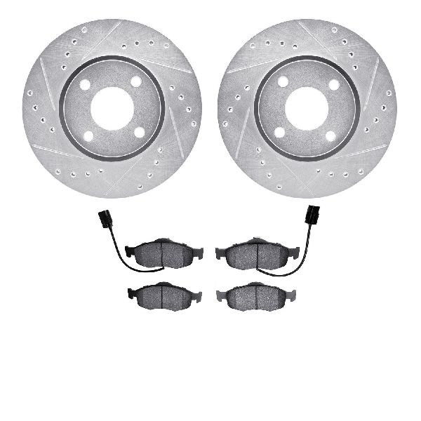 1999-2002 Mercury Cougar Disc Brake Kit - Front (Dynamic Friction)
