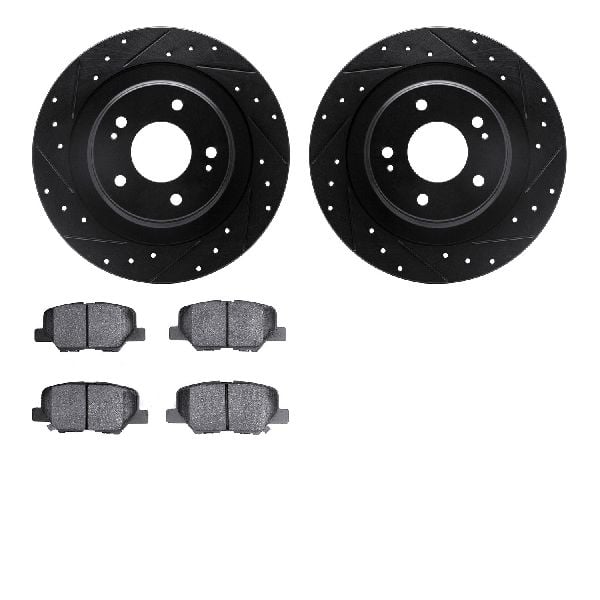 2013-2022 Mitsubishi Outlander Sport Disc Brake Kit - Rear (Dynamic Friction)