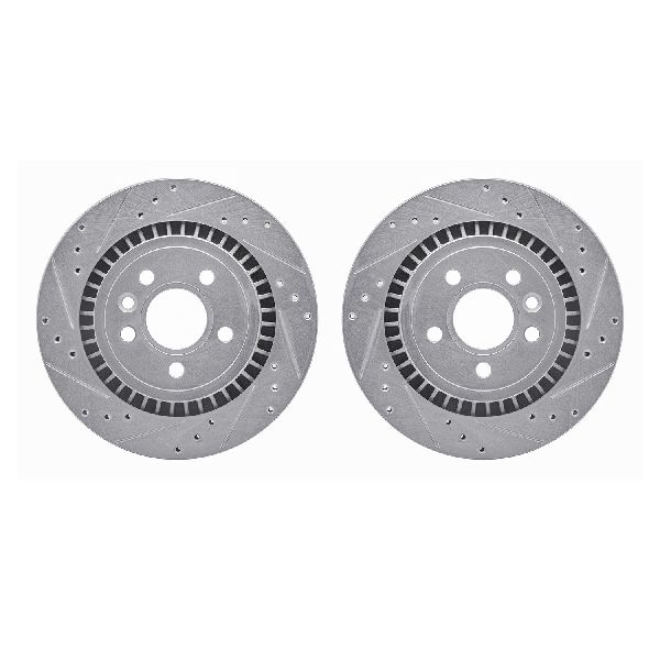 2007-2010 Volvo S80 Disc Brake Rotor Set - Rear (Dynamic Friction)