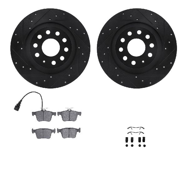 2019-2024 Volkswagen Jetta Disc Brake Kit - Rear (Dynamic Friction)