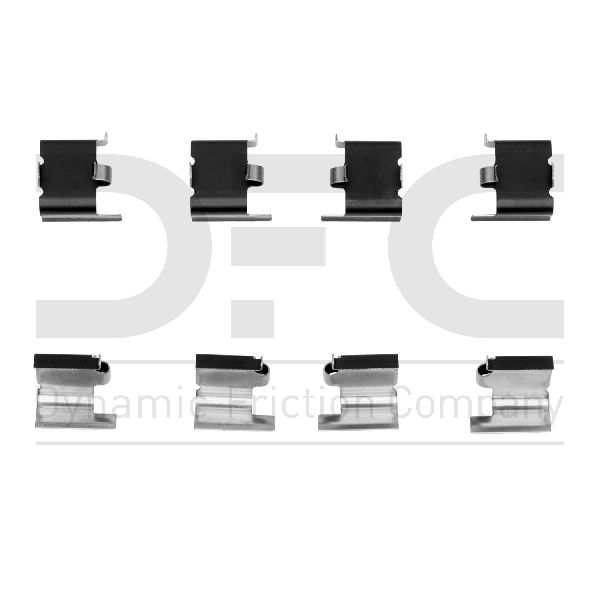 1990-1992 Geo Prizm Disc Brake Hardware Kit - Rear (Dynamic Friction)