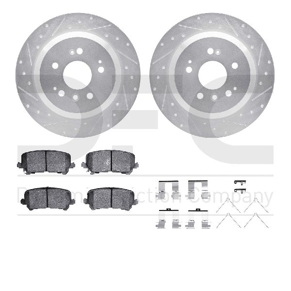 2017-2024 Honda Ridgeline Disc Brake Kit - Rear (Dynamic Friction)