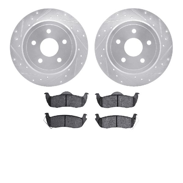 2006-2010 Jeep Commander Disc Brake Kit - Rear (Dynamic Friction)
