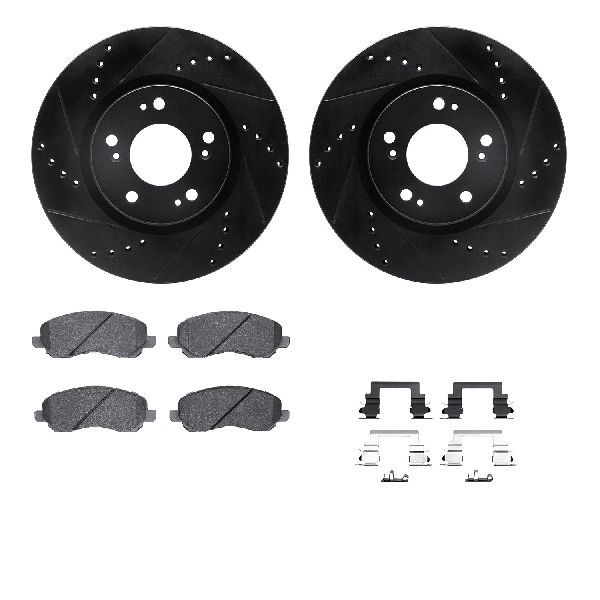 2006-2012 Mitsubishi Eclipse Disc Brake Kit - Front (Dynamic Friction)