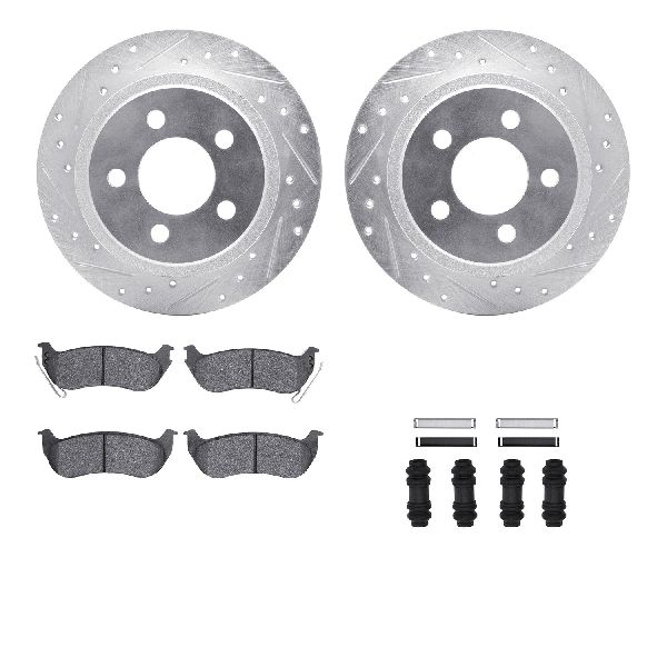 2003-2006 Jeep Wrangler Disc Brake Kit - Rear (Dynamic Friction)