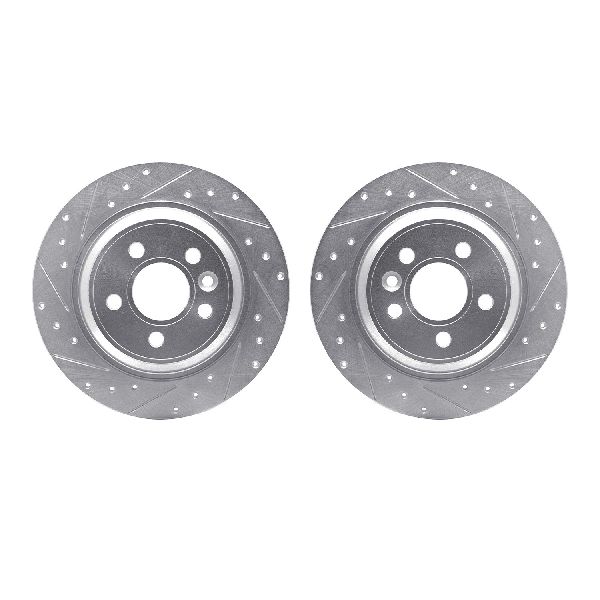 2008-2016 Volvo S80 Disc Brake Rotor Set - Rear (Dynamic Friction)