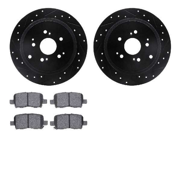 2003-2008 Honda Pilot Disc Brake Kit - Rear (Dynamic Friction)