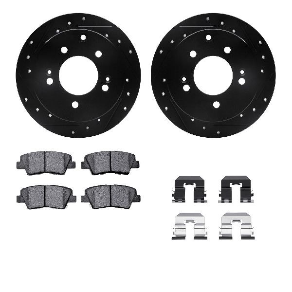 2010-2013 Kia Soul Disc Brake Kit - Rear (Dynamic Friction)