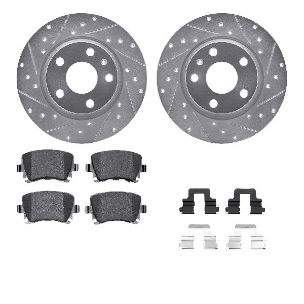 2009-2015 Audi TT Quattro Disc Brake Kit - Rear (Dynamic Friction)