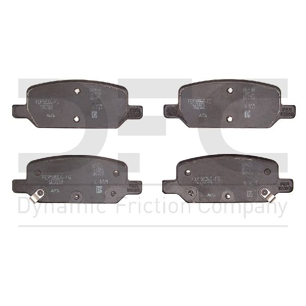 2017-2024 Tesla 3 Disc Brake Pad Set - Rear (Dynamic Friction)